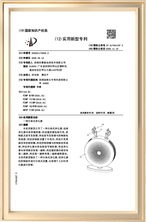 一种分体式净化器